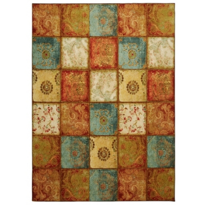 Mohawk Artifact Panel Multi 6' x 9' Area Rug, Multi, large