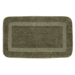 Mohawk Facet Bath Rug Celadon (2'x3' 4"), Green, large