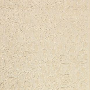 Durable and lovely, the Wellington Collection of bath rugs feature a high-low, cut-and-loop design to create a sculpted all-over pattern of vine scrollwork. The heat set construction increases the products long lasting good looks. These rugs are washable and available in a wide array of colors to compliment your decor.Machine Tufted | Cut/Loop Pile | 100% Nylon | Made in the USA