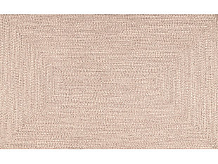 Nuloom Braided Lefebvre Indoor/Outdoor 5' x 8' Area Rug, Tan, large