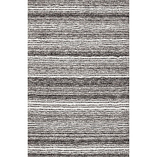 Nuloom Hand Tufted Classie Shag 5' x 8' Area Rug, Gray Multi, large