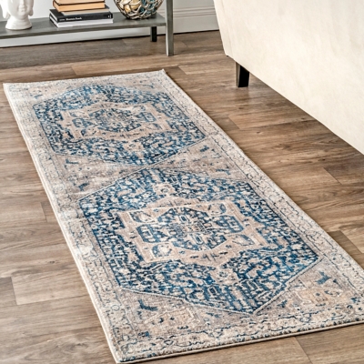 Harriet Vintage Medallion Fringe Area Rug — nuLOOM