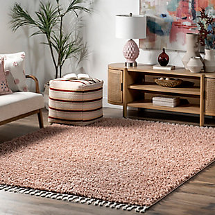 Nuloom Casual Plush Shag 7' 10" x 10' 10" Area Rug, Pink, rollover