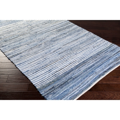Home Accents Denim 2' 6" X 8' Runner, Blue, large