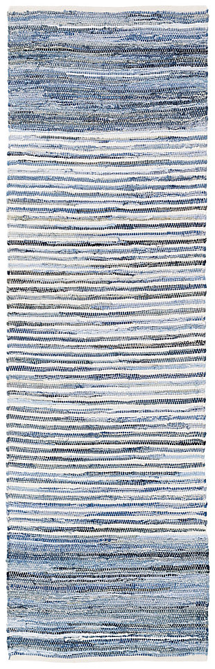 Home Accents Denim 2' 6" X 8' Runner, Blue, large