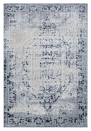 Home Accents Durham 2' X 3' Area Rug, Blue, large