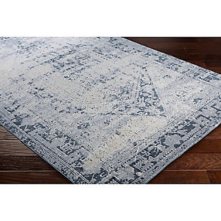 Home Accents Durham 5' 3" X 7' 3" Area Rug, Blue, rollover