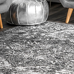 Designed for a modern lifestyle, this rug takes a classic motif and elevates it through sophisticated color palettes. Machine made of polypropylene, you can rest assured knowing you have the refined look of an heirloom piece with the easy upkeep of a synthetic fiber.100% polypropylene | Machine made | Easy to clean and maintain | Distressed effect | Spot clean recommended | Imported