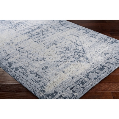 Home Accents Durham 6' 7" X 9' 6" Area Rug, Blue, large