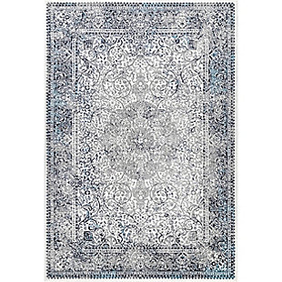 Nuloom Transitional Persian Wreath 5' x 8' Area Rug, Blue, large
