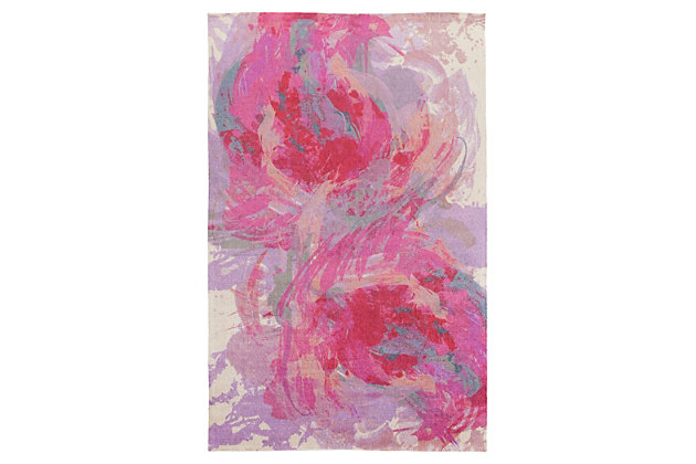 Surya's felicity collection is composed of subtle watercolor inspired designs. These soft rugs are a great value and are sure to brighten any room in your home.Machine made | Easy care, no shedding, printed | Cotton canvas (with latex) | Pantone colors:  17-2230, 17-1753, 15-3817, 17-4320, 13-1021