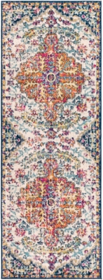 World Needle Harput 2' 7" X 7' 3" Runner, Blue, large