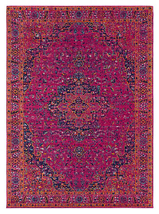 The vibrant and eclectic designs in surya's harput collection will set your space apart with a splash of color and edgy style. The tight patterns and vibrant untraditional colors in this polypropylene rug are sure to catch the eye of visitors. This collection is machine made in turkey and easily cleaned.Machine made | Easy care, no shedding, printed | No backing | Pantone colors:  19-1860, 17-1046, 16-5121, 19-4030, 15-6304
