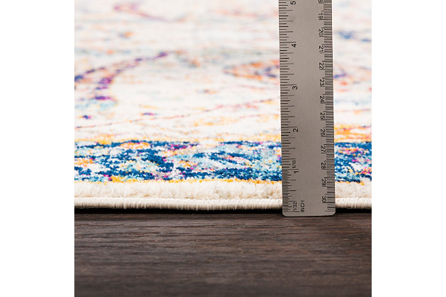 The vibrant and eclectic designs in surya's harput collection will set your space apart with a splash of color and edgy style. The tight patterns and vibrant untraditional colors in this polypropylene rug are sure to catch the eye of visitors. This collection is machine made in turkey and easily cleaned.Machine made | Easy care, no shedding, printed | No backing | Pantone colors:  19-4030, 17-1046, 14-0755, 16-5121, 15-6304, 19-1860, 12-0304