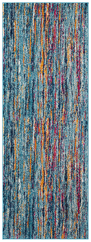 Home Accents Harput 2' 7" X 7' 3" Runner, Blue, large