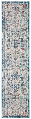 Safavieh Madison 2'-2 x 10' Runner, Navy/Light Blue, large