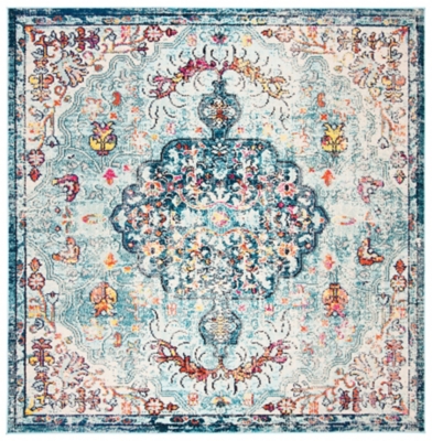 Safavieh Madison 3' x 3' Square Area Rug, Navy/Light Blue, large