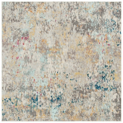 Safavieh Madison 6-7 x 6-7 Square Area Rug, Gray/Gold