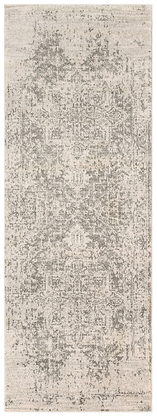 Home Accents Harput 2' 7" X 12' Runner, Gray, large