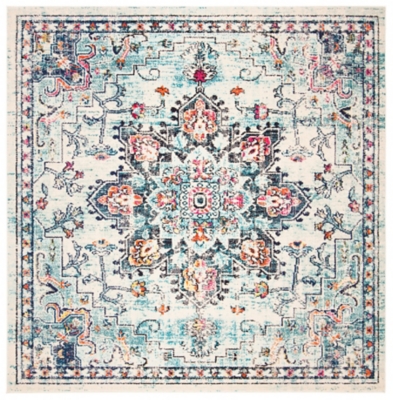 Safavieh Madison 3 x 3 Square Area Rug, Blue/Cream