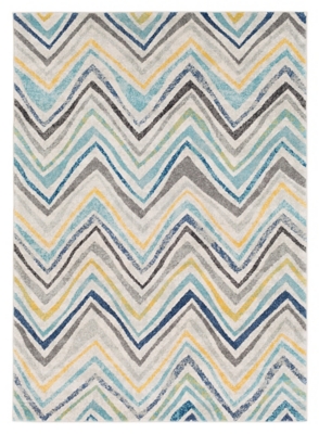 Home Accents Harput 2' X 3' Area Rug, Blue, large