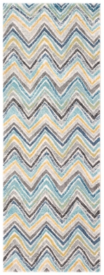 Home Accents Harput 2' 7" X 7' 3" Runner, Blue, large