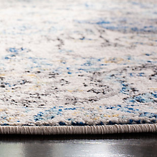 The heirloom elegance of yesteryear becomes chic, metro-mod décor in the Madison Rug Collection. Traditional motifs and reminiscent imagery is colored in vibrant hues and draped in a distressed, antique patina for a classic look that is all-together now. Madison rugs are machine loomed using soft, easy-care synthetic yarns for long-lasting brilliance. Construction: power loomed | Fiber content: 65% polypropylene 21% jute 7% polyester 7% cotton | Country of origin: turkey