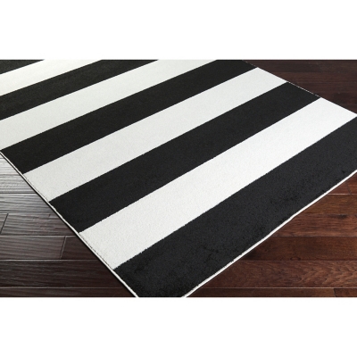 Home Accents Horizon 3' 3" X 5' Area Rug, Black/White, large
