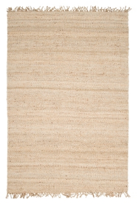 Home Accents Jute Bleached 4' X 6' Area Rug, Cream, large
