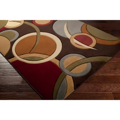 Home Accents Majestic 5' 3" X 7' 3" Area Rug, Brown, large