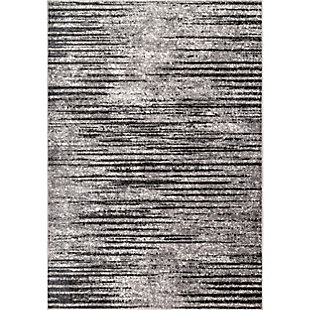 Nuloom Fading Stripes 6' 7" x 9' Area Rug, Gray, large