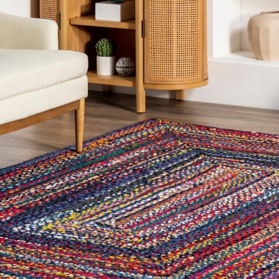 nuLOOM Tammara Bohemian Hand Braided Accent Rug, 2x3, Multi