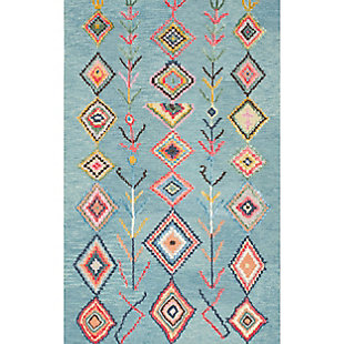 Nuloom Hand Tufted Belini 2' x 3' Accent Rug, Turquoise, large