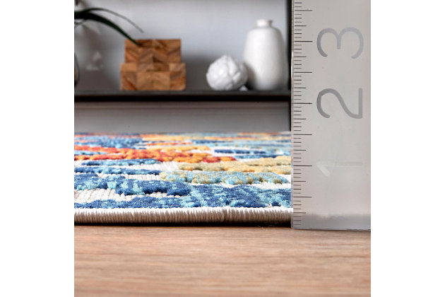 At nuLoom, we believe that floor coverings and art should not be mutually exclusive. Founded with a desire to break the rules of what is expected from an area rug, nuLoom was created to fill the void between brilliant design and affordability.100% polypropylene | Machine made | Easy to clean and maintain | Waterproof / fade resistant | Imported