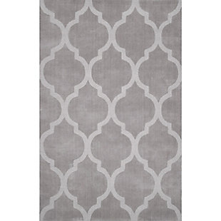 Nuloom Hand Tufted Maybell 5' x 8' Area Rug, Gray, large