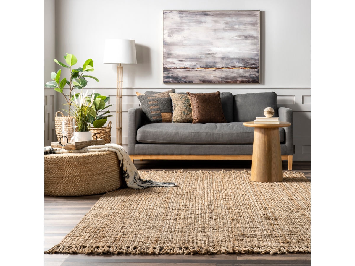 Nuloom Daniela Farmhouse Chunky Jute Area Rug | Ashley