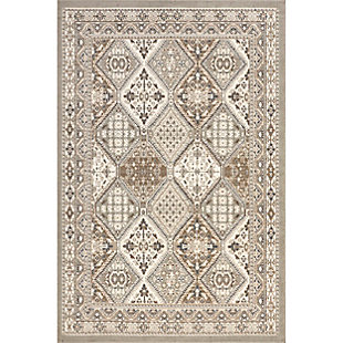 Nuloom Melange Tiles 4' x 6' Area Rug, Gray, large