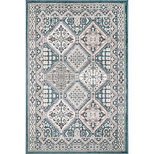 Nuloom Melange Tiles 5' x 8' Area Rug, Blue, large