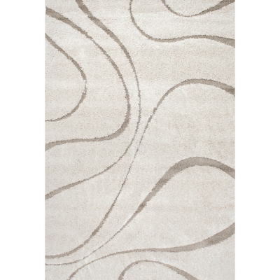 Nuloom Carolyn Modern Shag Area Rug, Cream, large