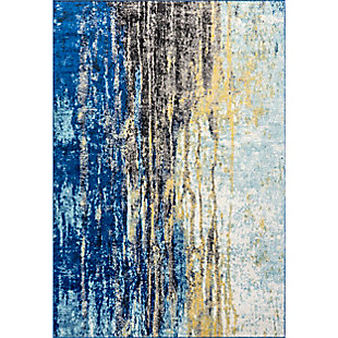 Nuloom Katharina Abstract Waterfall 4' x 6' Area Rug, Blue, large
