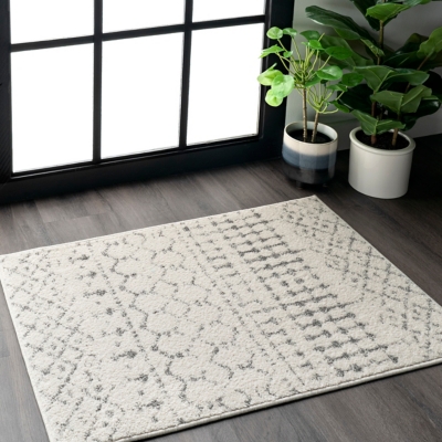 Nuloom Moroccan Blythe Area Rug, Gray, large