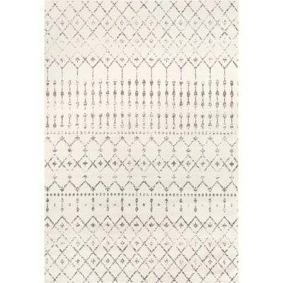 Nuloom Moroccan Trellis 5' x 7' 5" Area Rug, Gray, large