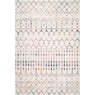 Nuloom Moroccan Trellis 8' x 10' Area Rug, Light Multi, large