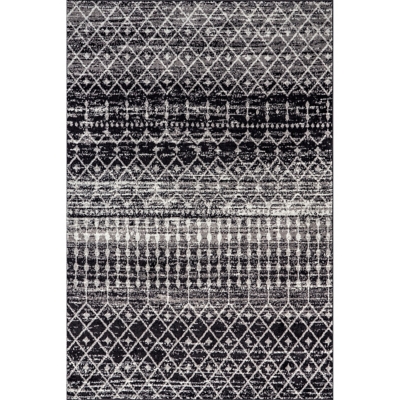 Nuloom Moroccan Trellis 3' x 5' Area Rug, Black, large