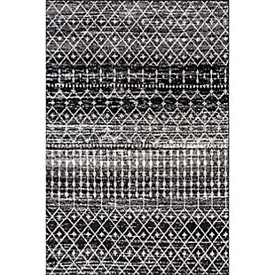 Nuloom Moroccan Trellis 3' x 5' Area Rug, Black, large