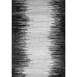 Nuloom Contemporary Lurline 6' 7" x 9' Area Rug, Gray, large