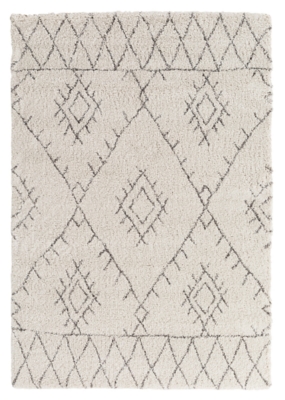 World Needle Wilder 5' 3" x 7' 7" Area Rug, Khaki, large