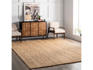 Hand Woven Rigo Jute 6' x 9' Area Rug