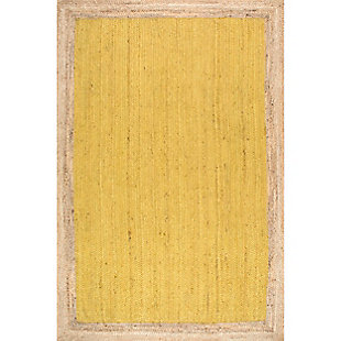 Nuloom Hand Woven Eleonora 3' x 5' Area Rug, Yellow, large