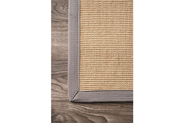 At nuLoom, we believe that floor coverings and art should not be mutually exclusive. Founded with a desire to break the rules of what is expected from an area rug, nuLoom was created to fill the void between brilliant design and affordability.100% Sisal | Machine made | Easy to clean and maintain | Spot clean recommended | Imported